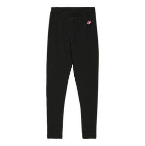 4F Sportovní kalhoty  černá / pink