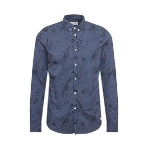 TOM TAILOR DENIM Košile  černá / chladná modrá / marine modrá