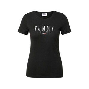 Tommy Jeans Tričko  černá / bílá