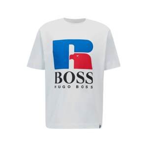 BOSS Casual Tričko 'Russell Athletic'  bílá / královská modrá / červená