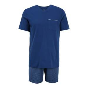 SCHIESSER Pyžamo krátké  tmavě modrá / kouřově modrá