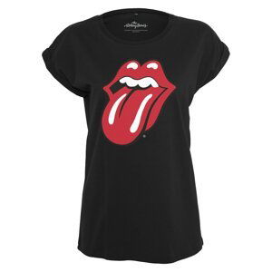 Merchcode Tričko 'Rolling Stones Tongue'  červená / černá / bílá