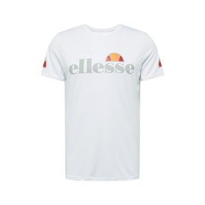 ELLESSE Funkční tričko 'Pozzio'  bílá / červená / žlutá / šedá