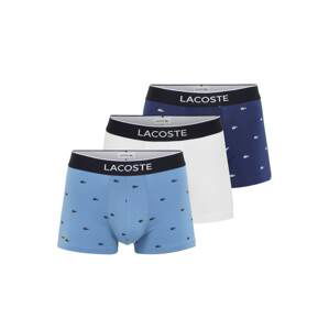 LACOSTE Boxerky  bílá / kouřově modrá / marine modrá / černá