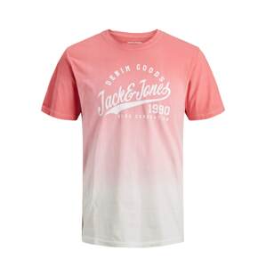 JACK & JONES Tričko 'Tim'  růže / fialová / pastelová fialová / bílá