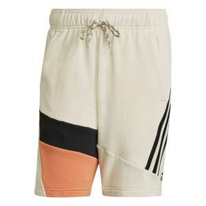 ADIDAS PERFORMANCE Sportovní kalhoty  perlově bílá / černá / oranžová