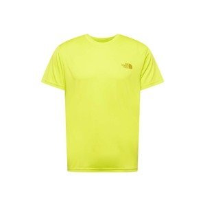 THE NORTH FACE Funkční tričko 'REAXION'  žlutá / bílá / tmavě žlutá
