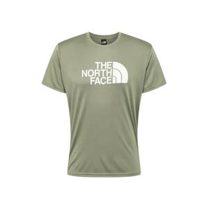 THE NORTH FACE Funkční tričko 'REAXION'  khaki / bílá