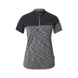 VAUDE Funkční tričko 'Altissimo'  černá / šedý melír / bílý melír / světle růžová