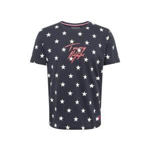 Tommy Hilfiger Underwear Tričko 'STAR'  noční modrá / bílá / světle červená