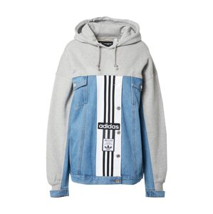 ADIDAS ORIGINALS Přechodná bunda  šedá / modrá džínovina / bílá