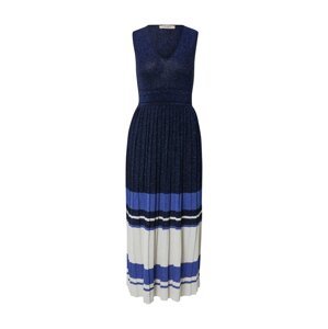 Twinset Úpletové šaty  námořnická modř / královská modrá / bílá
