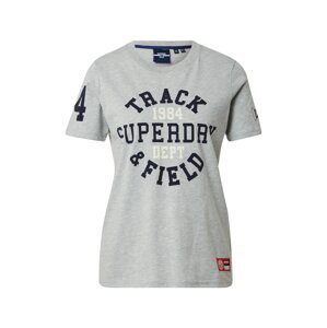 Superdry Tričko 'Collegiate Athletic Union'  bílá / námořnická modř / šedá