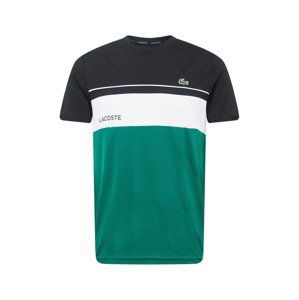 Lacoste Sport Funkční tričko  bílá / smaragdová / černá / světle zelená