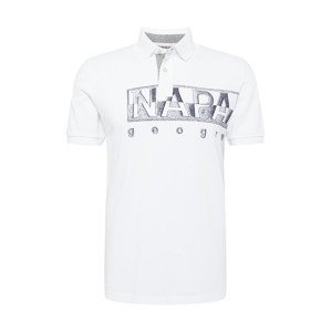 NAPAPIJRI T-Shirt  bílá / šedý melír