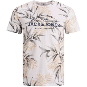 Jack & Jones Junior Tričko 'Pop'  bílá / šedý melír / noční modrá / pudrová / černá