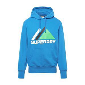 Superdry Mikina  královská modrá / bílá / světle zelená / černá