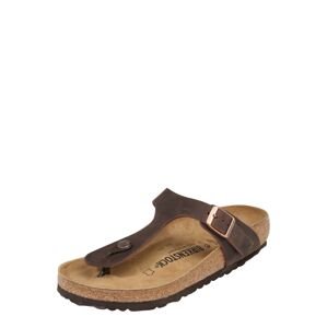 BIRKENSTOCK Žabky 'Gizeh'  tmavě hnědá