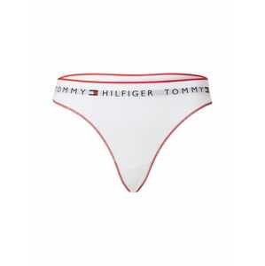 Tommy Hilfiger Underwear Tanga  bílá / šedá / červená