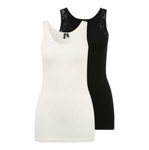 Vero Moda Tall Top  černá / přírodní bílá