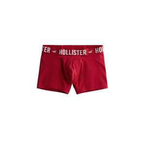 HOLLISTER Boxerky  červená / bílá