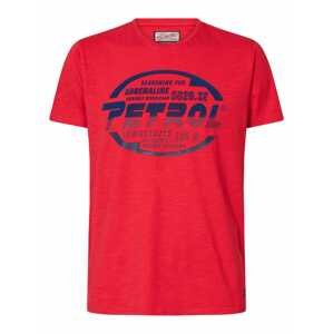 Petrol Industries Tričko  červená / tmavě modrá