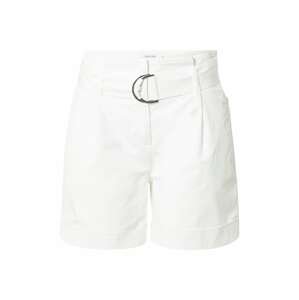 Calvin Klein Kalhoty se sklady v pase  bílá