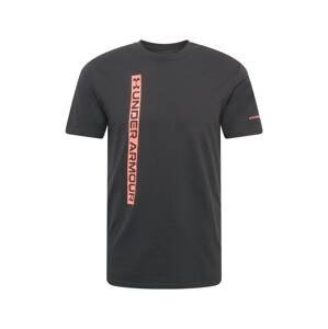 UNDER ARMOUR Funkční tričko  černá / červená