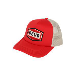 DEUS EX MACHINA Kšiltovka 'Speed Stix Trucker'  červená / krémová / černá