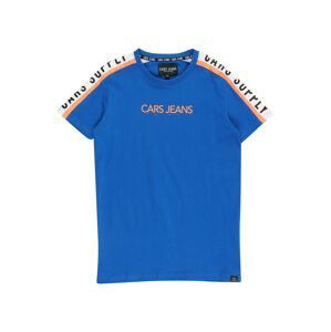 Cars Jeans T-Shirt 'Mount'  bílá / oranžová / královská modrá / černá