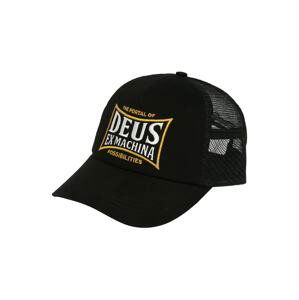 DEUS EX MACHINA Kšiltovka 'Twinbox Trucker'  černá / žlutá / bílá