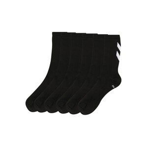 Hummel Sportovní ponožky  černá / bílá