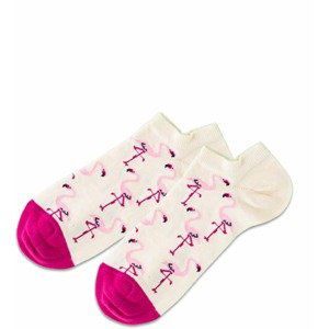 DillySocks Füßlinge 'Flamingo Sand'  pink / světle růžová / černá / krémová