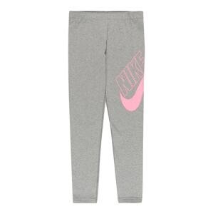 Nike Sportswear Legíny  šedá / světle růžová