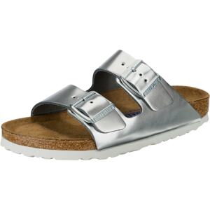 BIRKENSTOCK Pantofle 'Arizona'  stříbrná