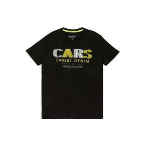 Cars Jeans Tričko 'WANDER'  černá / žlutá / bílá