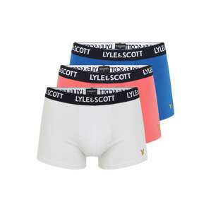 Lyle & Scott Boxerky 'BARCLAY'  bílá / modrá / růže