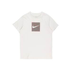 NIKE Funkční tričko  offwhite / šedobéžová / pink