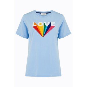 Sugarhill Brighton Tričko 'Maggie Love Rays'  modrá / bílá / červená / zelená