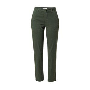 KnowledgeCotton Apparel Chino kalhoty 'WILLOW'  tmavě zelená