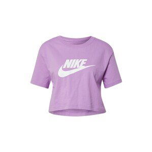 Nike Sportswear Tričko  fialová / bílá