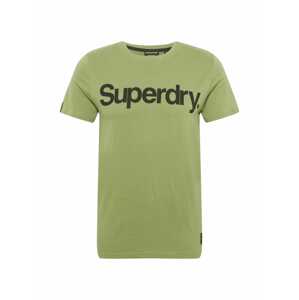 Superdry Tričko 'MILITARY'  černá / khaki