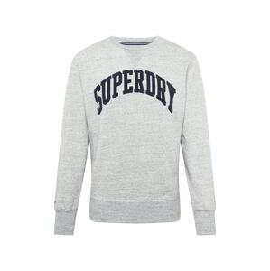 Superdry Mikina  šedý melír / námořnická modř