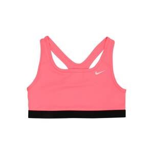 NIKE Sportovní top 'Swoosh'  pink / černá / bílá
