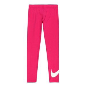 Nike Sportswear Legíny 'Favorites'  pitaya / bílá