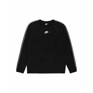Nike Sportswear Mikina 'REPEAT'  černá / bílá