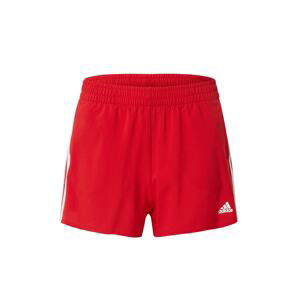 ADIDAS PERFORMANCE Sportovní kalhoty  ohnivá červená / bílá