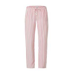 ETAM Pyžamové kalhoty 'LESLY'  pink / bílá