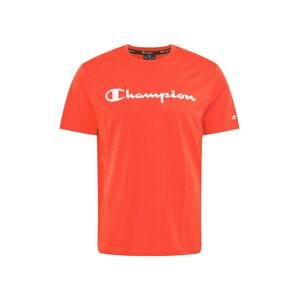 Champion Authentic Athletic Apparel Tričko  bílá / oranžově červená