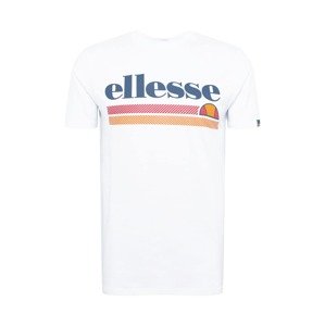 ELLESSE Tričko 'Triscia'  bílá / tmavě modrá / oranžová / tmavě červená